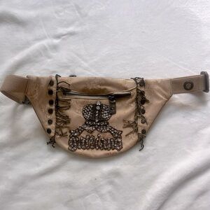 Authentic John Galliano  Fanny pack handbag. Beaded , vintage. Glam! Like Dior
